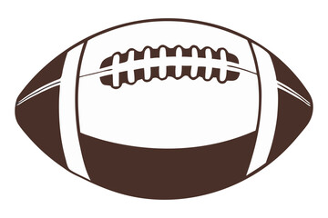 Vector SVG illustration of an American football on a white background. Ideal for sports-related designs, logos, and graphics. © Jhalak