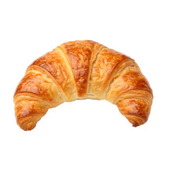 Croissant isolated on transparent background