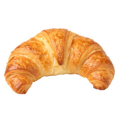 Croissant isolated on transparent background