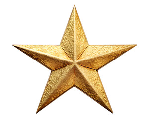 Obraz premium golden star on white background