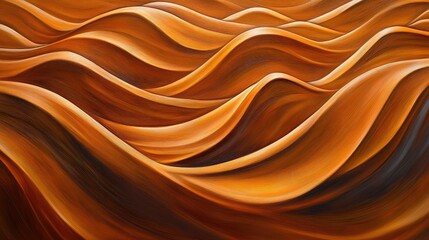 Fototapeta premium Rustic oak wood panel with deep grain lines and a rich amber tone