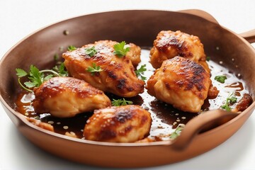 Hot and Crispy Chicken with a Flavorful Crunch. Generative AI