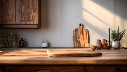 Sunny Kitchen Countertop generative AI 