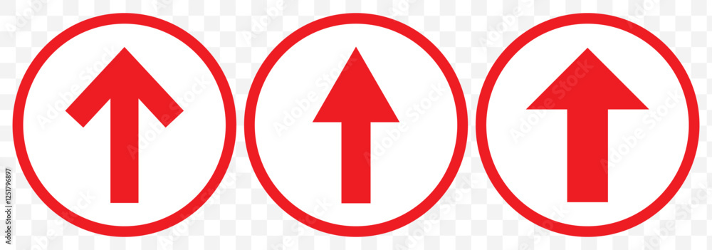 Poster arrow up. arrow up icon. color flat ui for website. left and top symbol for button isolated on trans