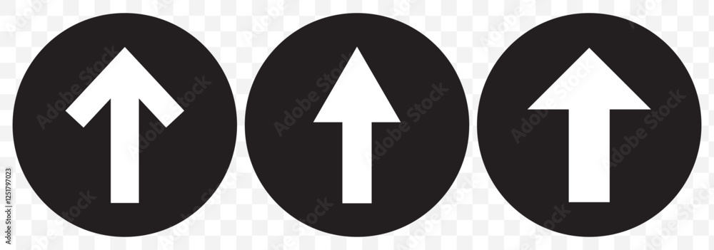 Poster arrow up. arrow up icon. color flat ui for website. left and top symbol for button isolated on trans