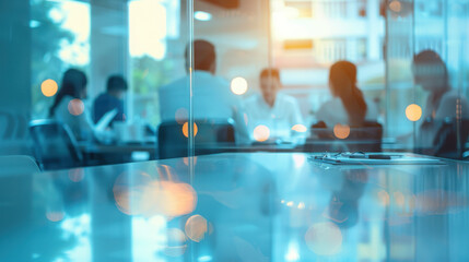 Glass, training and writing with business people in office together for coaching or planning. Meeting, storyboard and teaching with employee team in workshop for learning or upskill development.