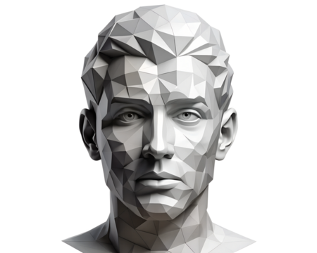 portrait of a man with a mask