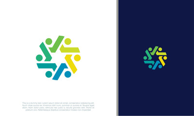 Global Community Logo Icon Elements Template. Community human Logo template vector. Community health care. Abstract Community logo. Social Networking logo designs.