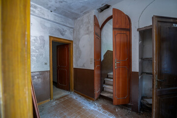 Old Abandoned Historic Villa of an Artist in Northern Italy