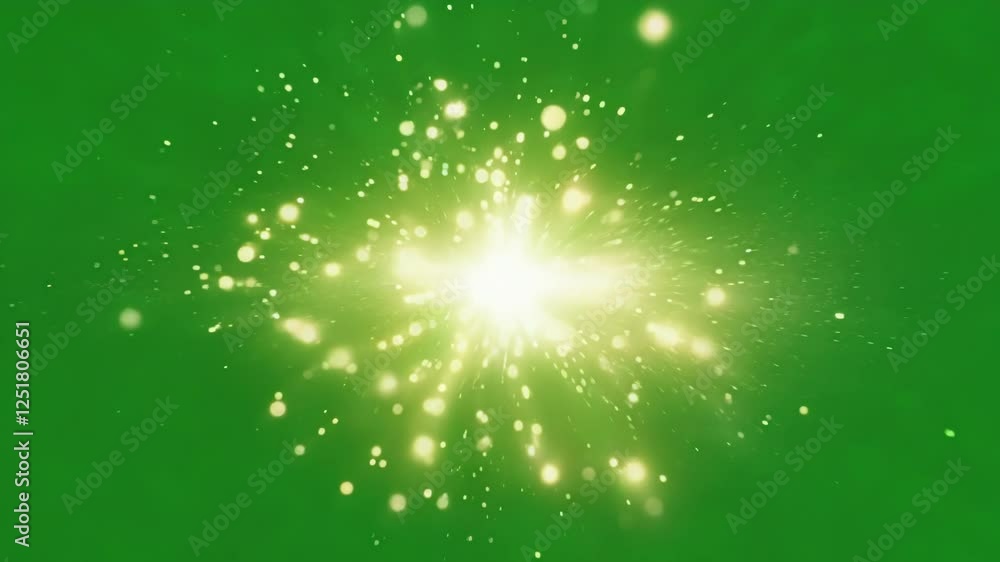 Aufkleber repeated bursts of luminescence creating a dynamic visual flow that draws the eye. green screen chro