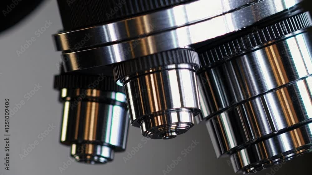 Poster close-up view of precision mechanical components with metallic finish