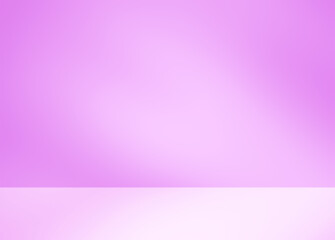 Obraz premium Empty purple pink studio room for product presentation with shadow of tree leaves on the wall. Interior concrete wall and floor design backdrop for displaying products. Shadow overlay effect.