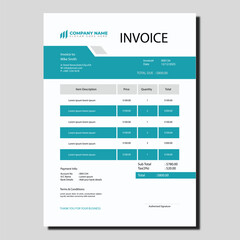 Corporate Invoice Design with Payment Details