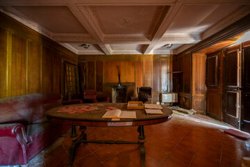 Old Abandoned Historic Villa of an Artist in Northern Italy