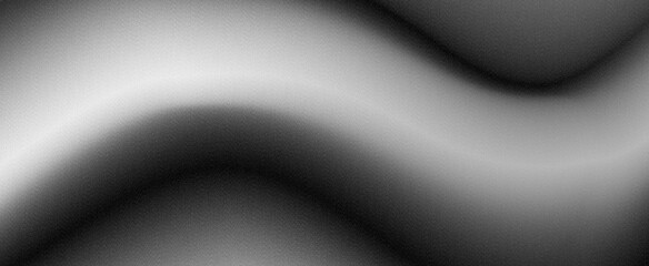 Black and white grainy gradient background, dark white gray monochrome abstract noise texture banner header backdrop design