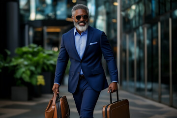 Confident Businessman on the Move