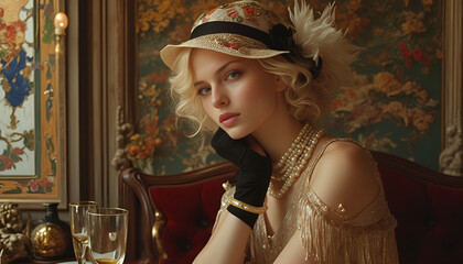 Fototapeta premium A beauty from the 1920s