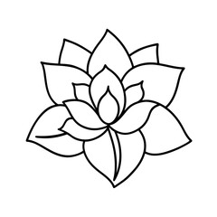  illustration of an abstract flower