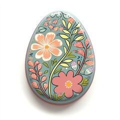 easter, easter egg, egg easter, decorative easter egg on white background