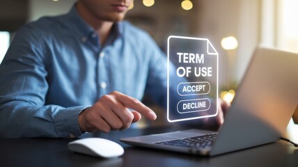 Digital Terms of Use Agreement:  Accept or Decline?