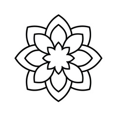 vector illustration of a flower