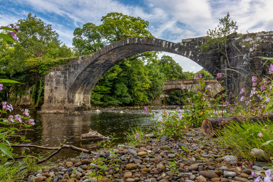 Cromwell&rsquo;s Bridge on the Tolkien Trail in Clitheroe, Lancashire