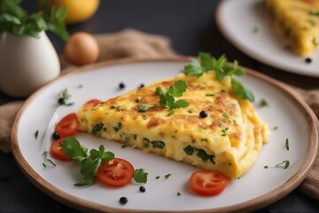 Delicious, Fluffy Omelet Made with Fresh Eggs | Generative AI