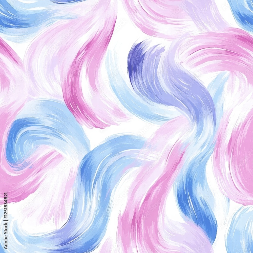 Poster colorful swirling abstract pattern with soft pastel shades and dynamic brush strokes creating a live