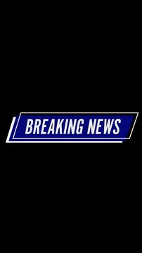 Breaking News Blue Animation