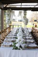 wedding table setting
