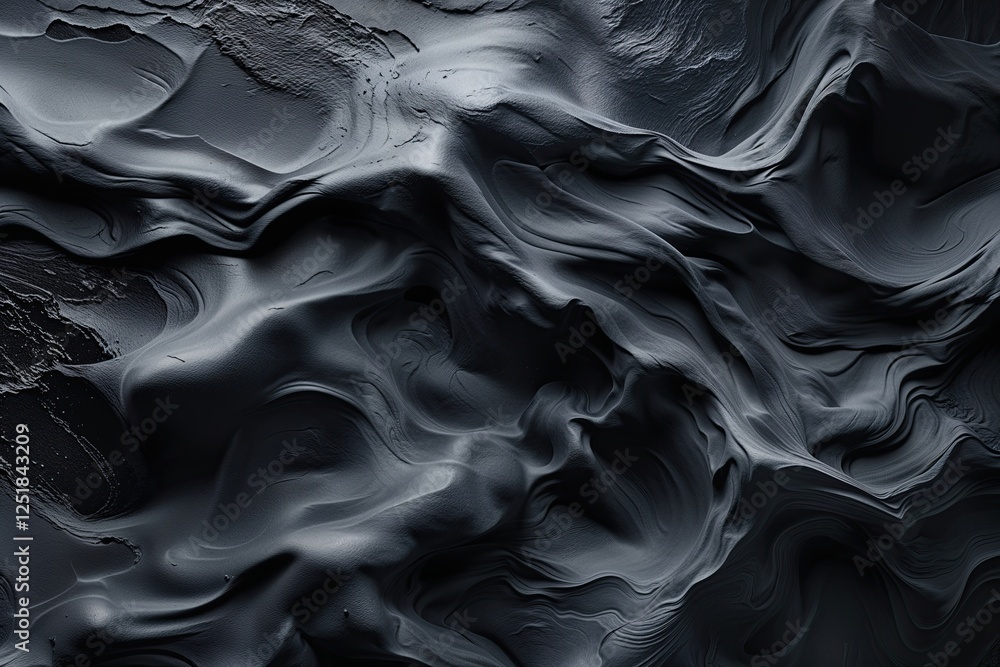 Aufkleber opulent deep black visual display featuring graphite gray turbulence and angular silhouette texture