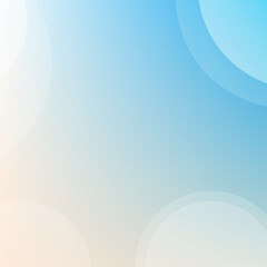 Abstract white blue gradient circle background