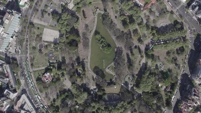 drone parque centenario cenital cielo