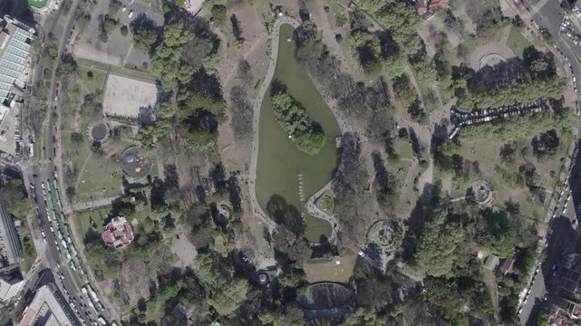 drone parque centenario cenital cielo