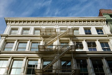Ivory Fire Escape and Classic Cast Iron Architecture (New York, New York, USA)

