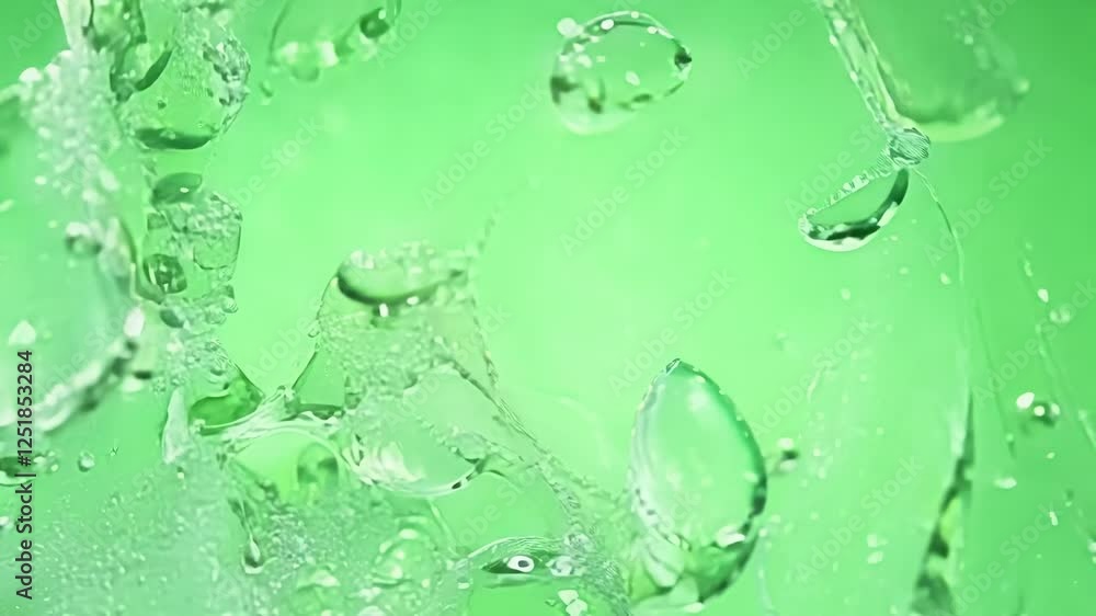 Poster bouncing droplets create a rhythmic pattern adding a lively texture to the scene. green screen chrom