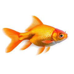 Goldfish isolated on white background