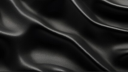 Fototapeta premium A seamless black leather texture with fine natural grain, creating an ultra-realistic and high-end feel. web headers, banners, and classic retro posters.