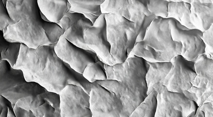 Obraz premium A close-up of crumpled aluminum foil in high resolution, highlighting the texture and details. The dark grey background enhances the silver color of the aluminum, emphasizing the intricate pattern