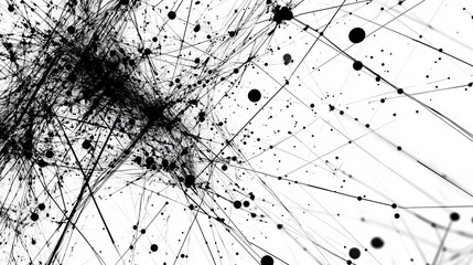 Black lines and dots on a white background.