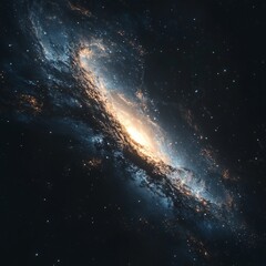 Fototapeta premium Galaxy Night View: A Hyper-Realistic 8K Image of the Night Sky