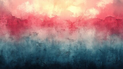Obraz premium Abstract Gradient Background in Soft Red, Pink, and Blue Hues