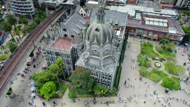 Vibrant Cityscape with Historic and Modern Buildings - Medellin, Colombia