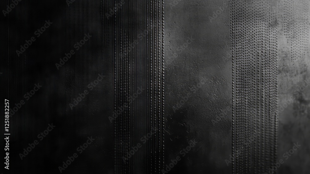 Poster black grunge background with a vertical gradient texture, grainy and textured, with small thin dots.