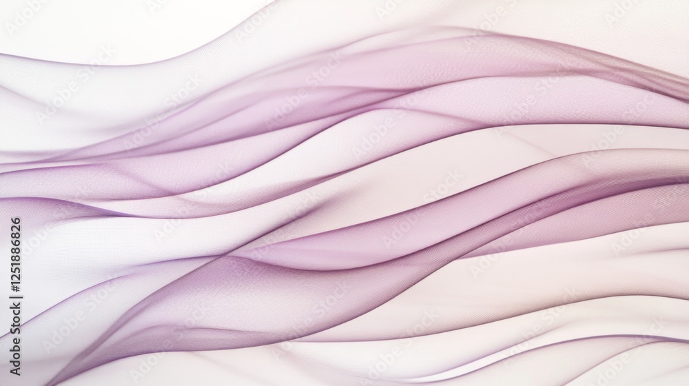 Aufkleber abstract flowing waves in soft purple hues create a serene background for artistic design