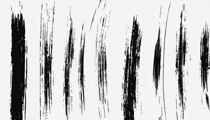 Grunge texture. Monochrome texture. Grunge black and white pattern. Brush strokes. Scratches Strokes. Abstract background.