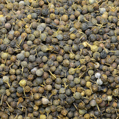 many black peppercorns for sale in the Ethnic spice stall