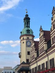 Old Town Hall is work of Renaissance architecture, Leipzig, Saxony, Germany