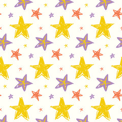 seamless pattern with stars