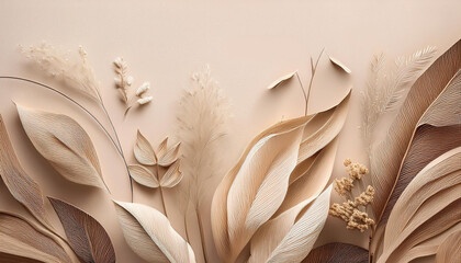 herbal beige abstract background